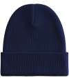 BB830N B830N Beechfield Organic Cotton Original Heavyweight Cuffed Beanie Oxford Navy colour image